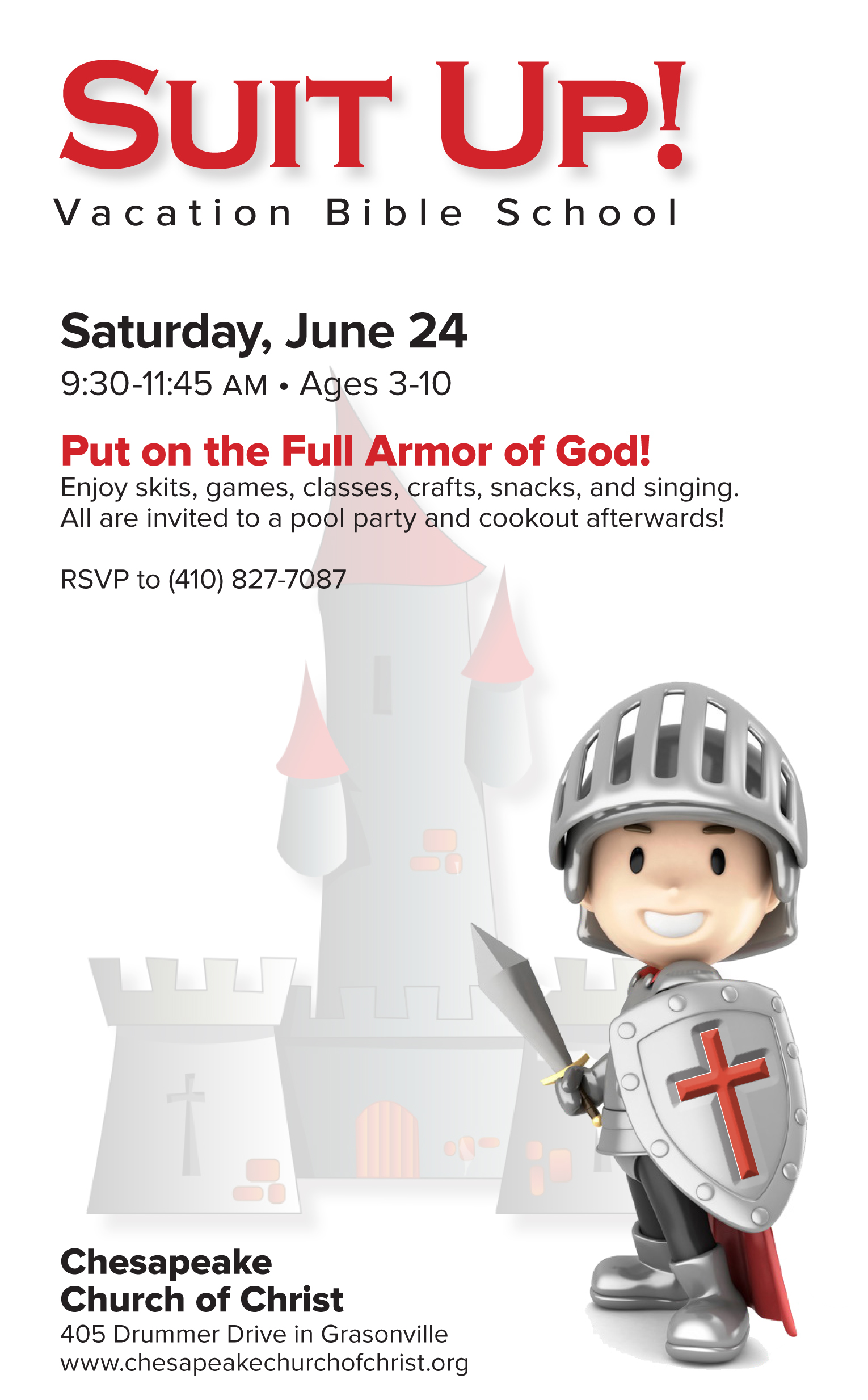 VBS17 single flyer red castle copy